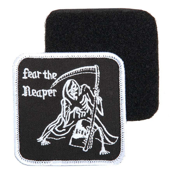 Embleem stof fear the reaper met klittenband