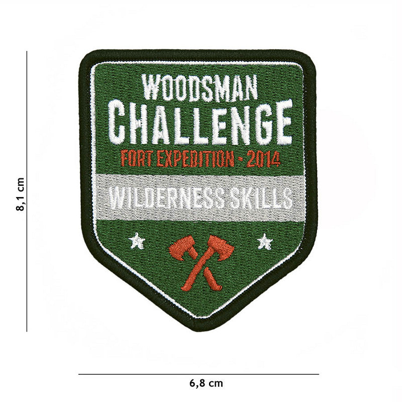 Embleem Stof Woodsman Challenge