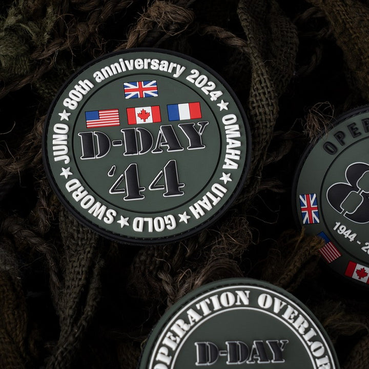 Embleem 3D PVC D-Day 80 5 stranden 