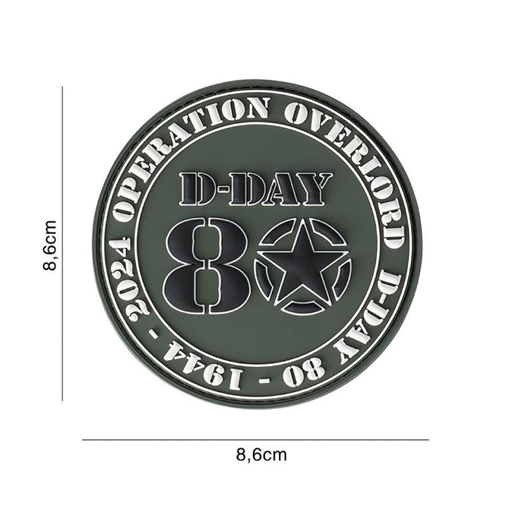 Embleem 3D PVC D-Day 80 operation overlord 