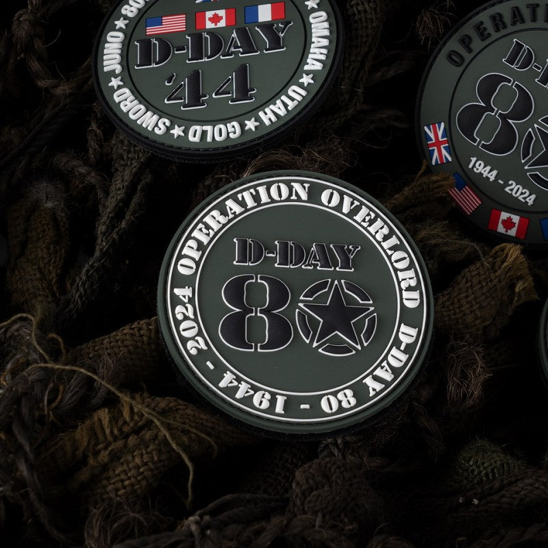 Embleem 3D PVC D-Day 80 operation overlord 