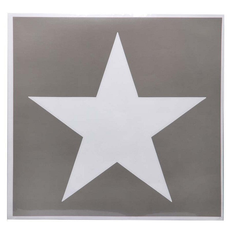 Sjabloon sticker U.S. star groot