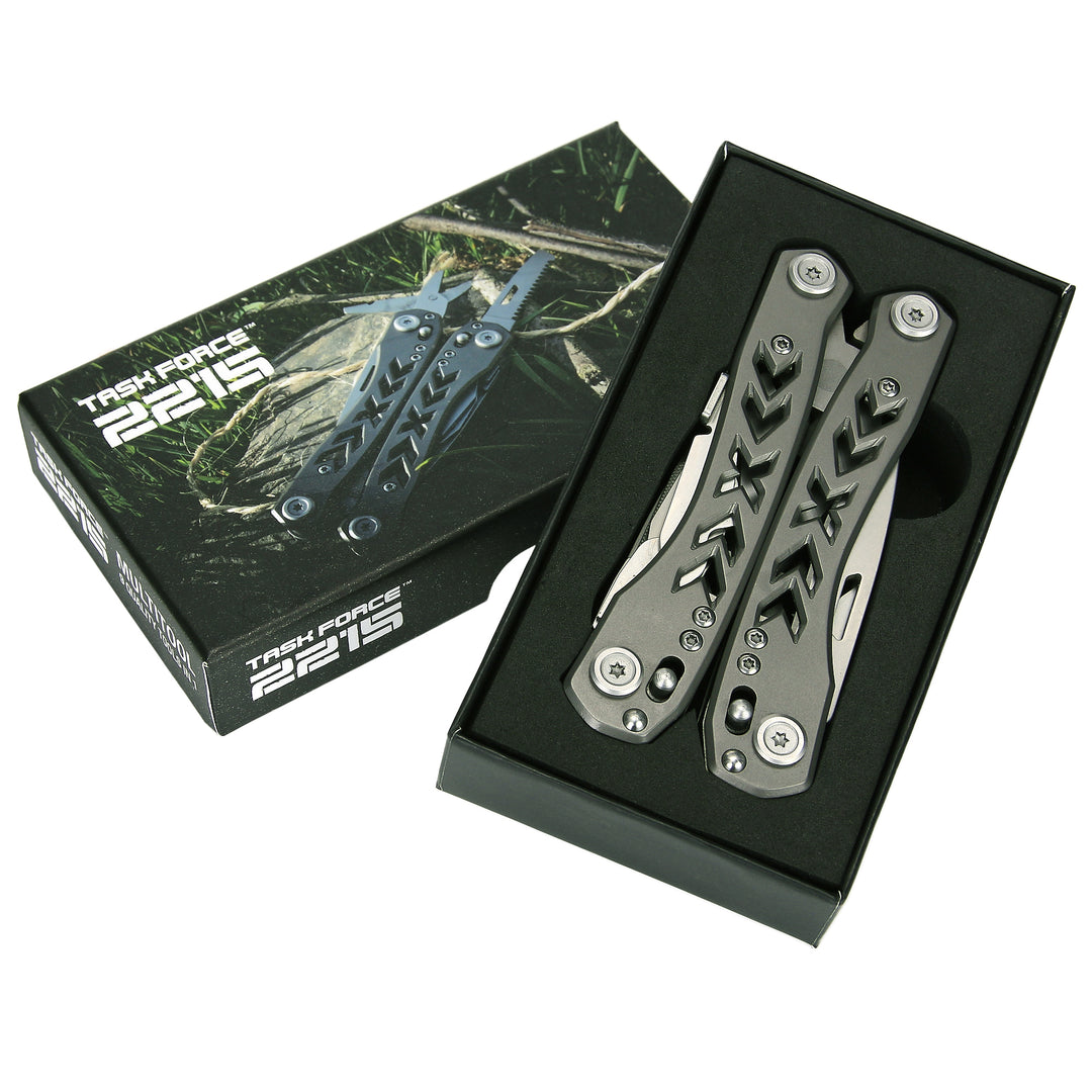 TF-2215 9 in 1 multi-tool - Zilver/Chrome