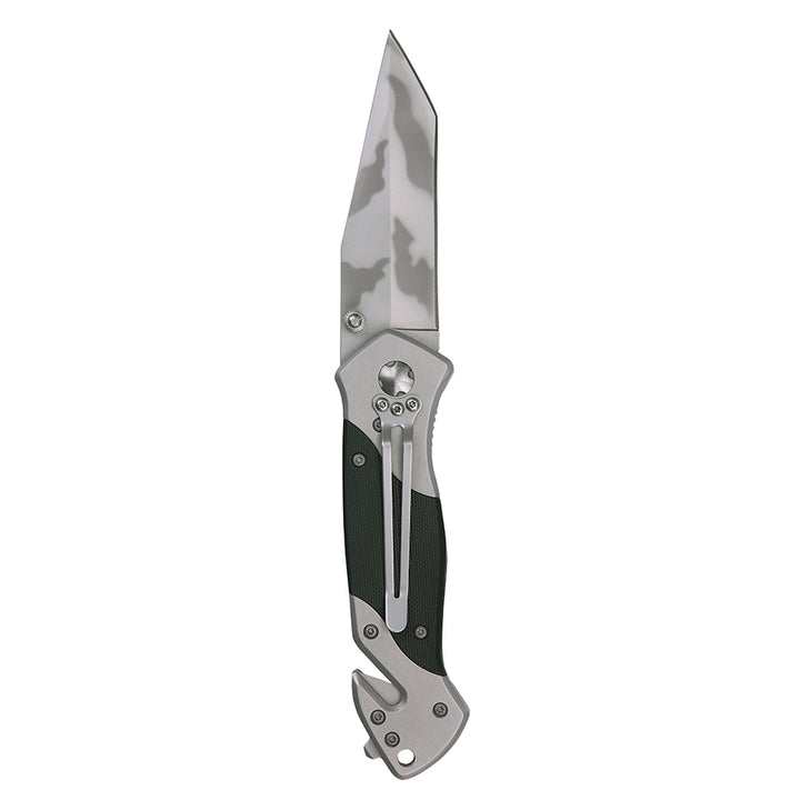 Mes + clip H254G10 - Zwart