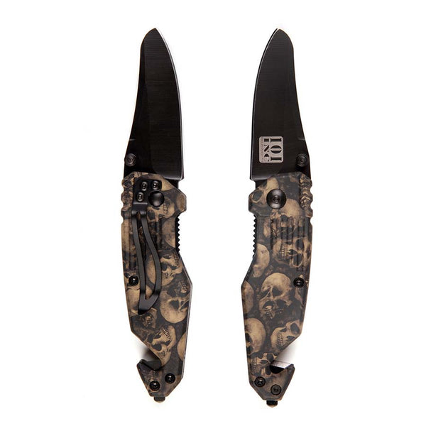 Mes Skull klein + clip 016941 - Zwart