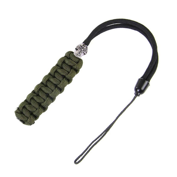 Knife cord with kevlar cord - Zwart/Groen