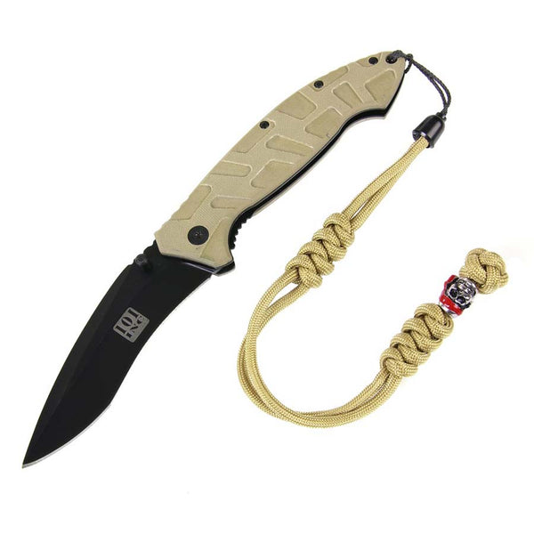 Knife cord with kevlar cord - Coyote