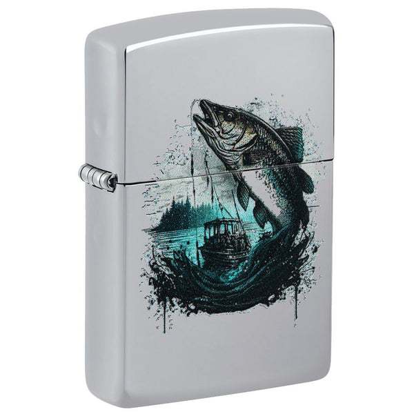 Zippo Designs Fish and Boat Design