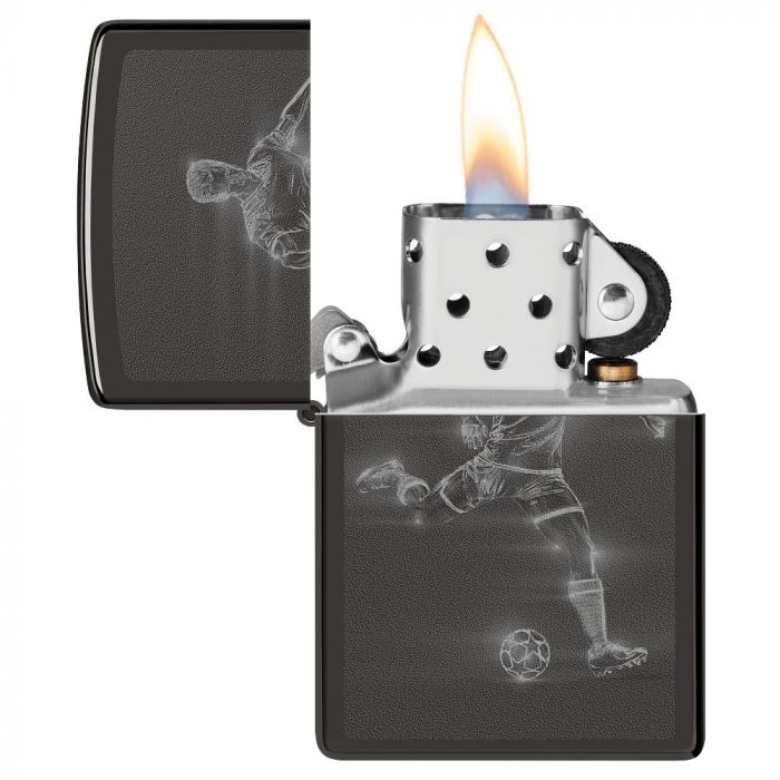 Zippo Designs Soccer Player in Action Design