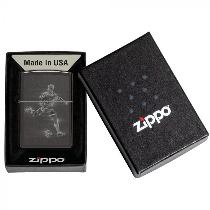 Zippo Designs Soccer Player in Action Design