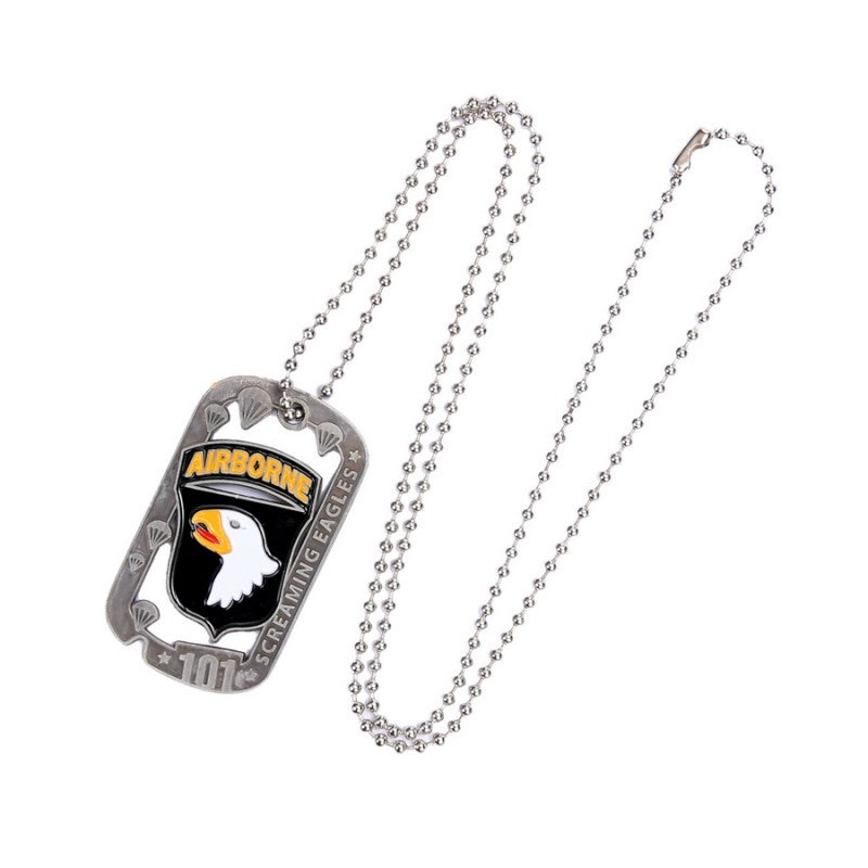 Dog tag 101st Airborne - Zilver/Chrome