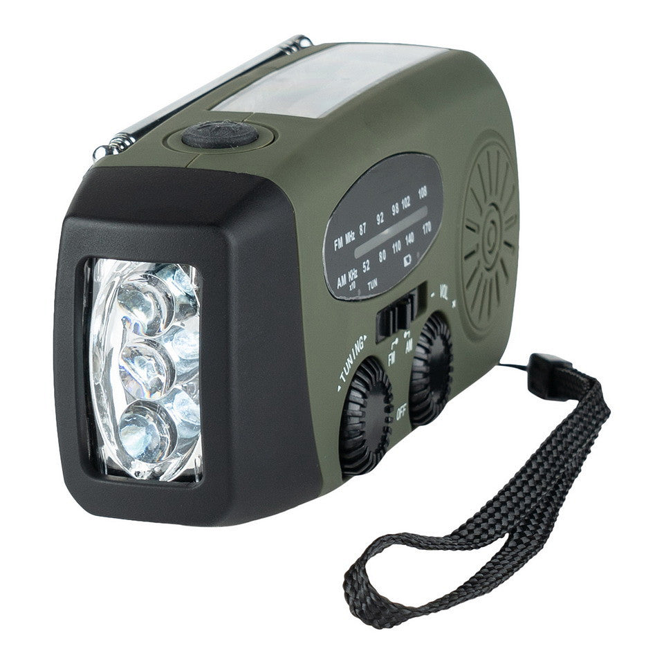 Fosco noodradio preppen met handzwengel incl zaklamp