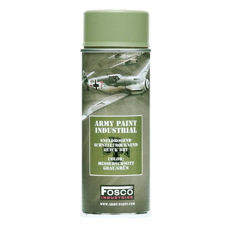 Fosco Spuitbus Legerverf 400 ML - Messerschmitt Grau/Grün