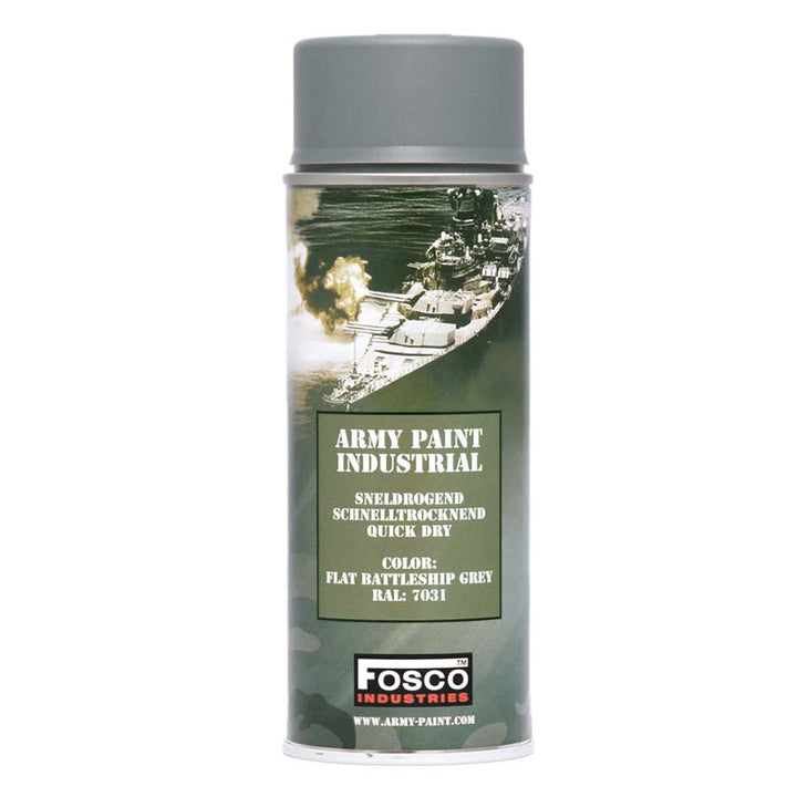 Fosco Spuitbus Legerverf 400 ML - Battleship Grey