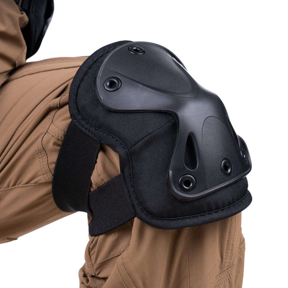 Knie bescherming 101 INC in net - Zwart