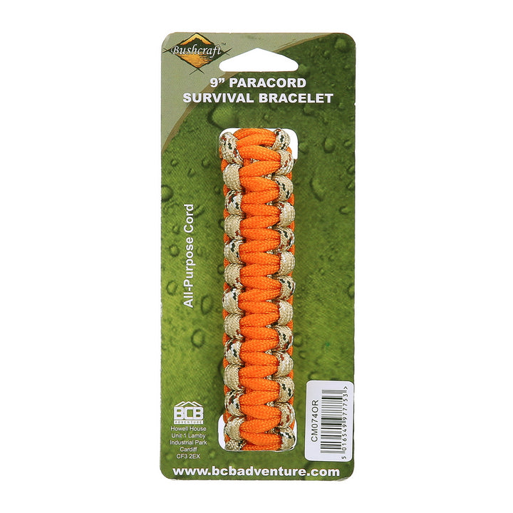 BCB Paracord iron buckle 9 inch - Oranje