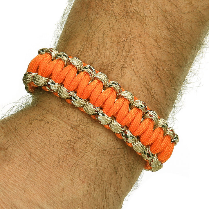 BCB Paracord iron buckle 9 inch - Oranje