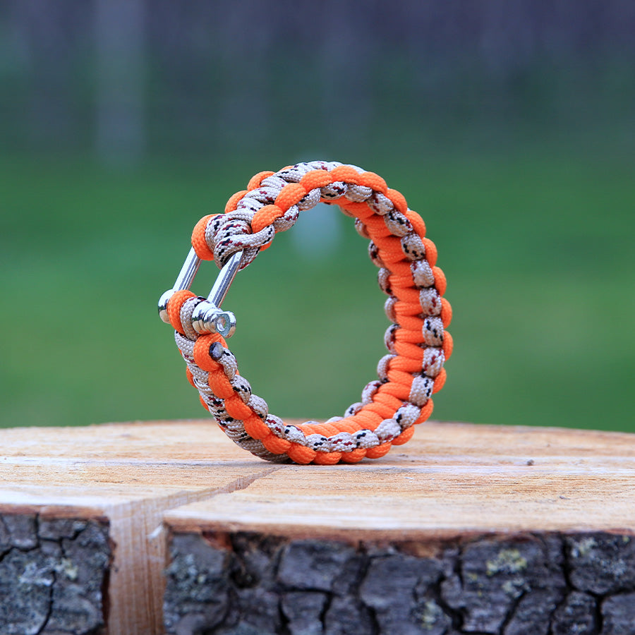 BCB Paracord iron buckle 9 inch - Oranje