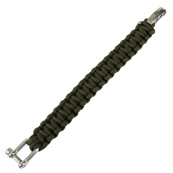 Paracord bracelet K2108A 9 inch - Groen