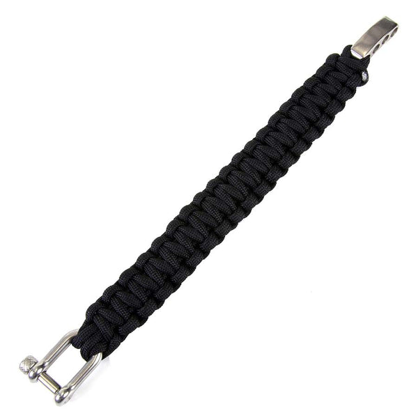 Paracord bracelet K2108A 9 inch - Zwart