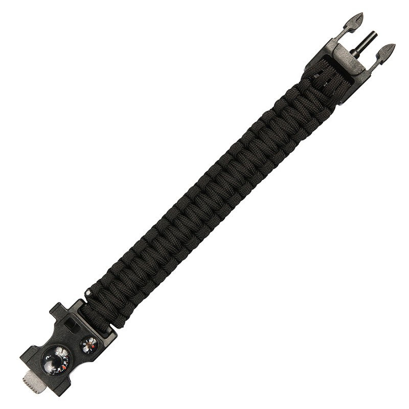 Paracord survival combi buckle 9 inch JYFPB02 - Zwart