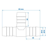 ProPlus Slangtule T-stuk 19mm in blister