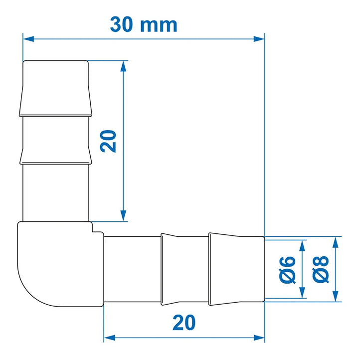 ProPlus Slangtule haaks 8mm 2 stuks in blister