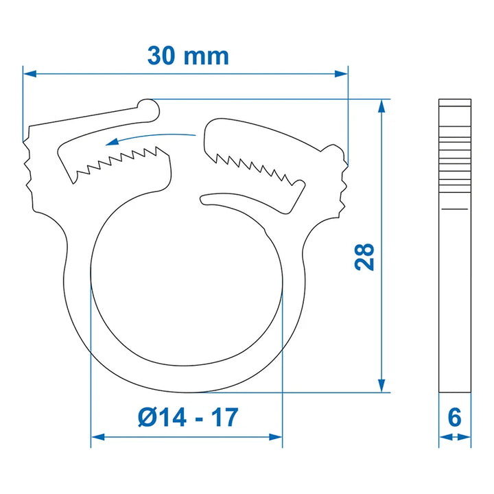 ProPlus Slangklem snapper 14-17mm 3 stuks in blister