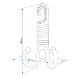 ProPlus Hoofdsteun hanger met dubbele haak - set van 2 stuks