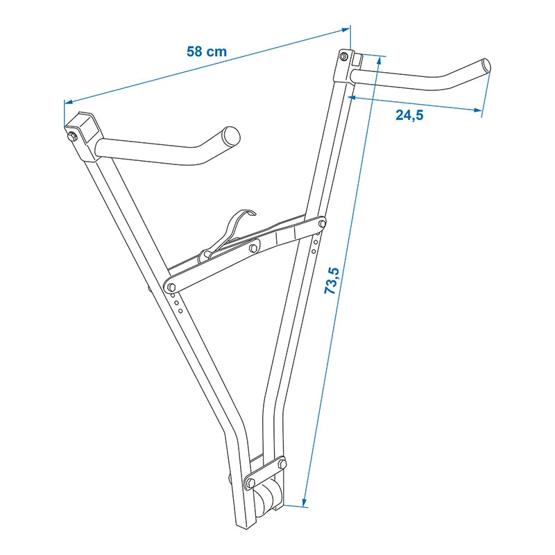 Pro Plus Fietsdrager Voor Trekhaak - Klick Fast II - Maximale Belasting 30 kilo