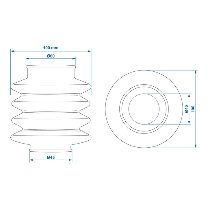 ProPlus Stofhoes voor oplooprem 45/60mm L=120