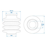 ProPlus Stofhoes voor oplooprem 45/60mm L=120