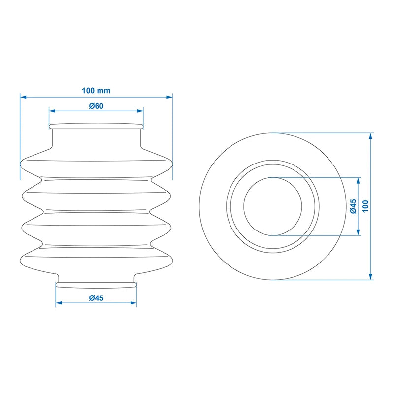 ProPlus Stofhoes voor oplooprem 45/60mm L=120