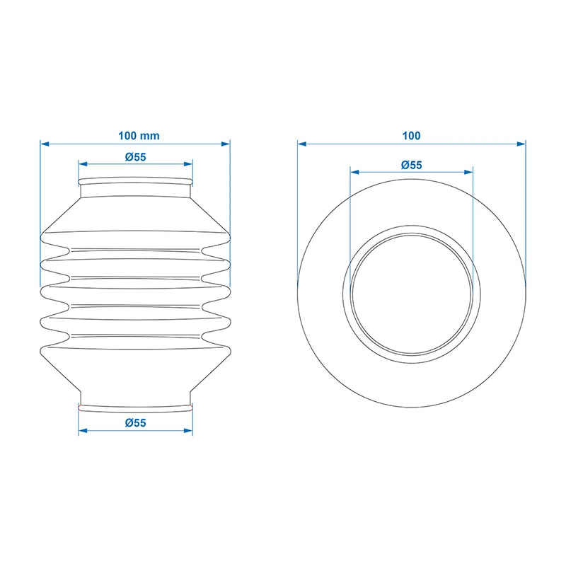 ProPlus Stofhoes voor oplooprem 55mm
