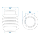 ProPlus Stofhoes voor oplooprem geschikt voor Knott KF/KRV/KFG 27/30/35 75/75mm in blister