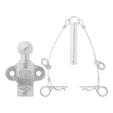 ProPlus Trekhaakkogel zilver gecombineerde tweevoudige uitvoering D17,2/S200 E-gekeurd