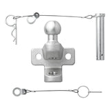 ProPlus Trekhaakkogel zilver gecombineerd tweevoudige uitvoering D20,2/S350 E-gekeurd