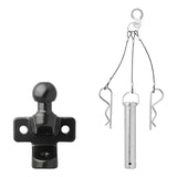 ProPlus Trekhaakkogel zwart gecombineerd tweevoudige uitvoering D21/S350 E-gekeurd