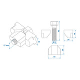 ProPlus Nastelset voor remschoenen geschikt voor Knott 250*40mm in blister