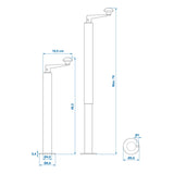 ProPlus Steunpoot 48mm uitdraaibaar 400-650mm