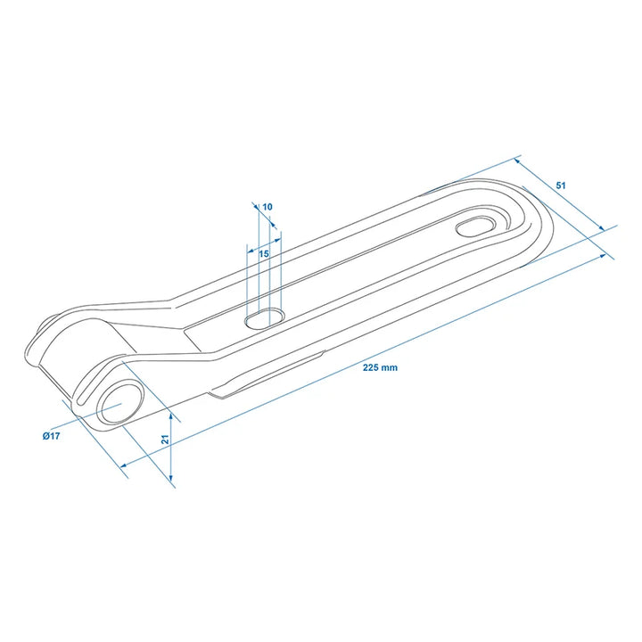 ProPlus Klepscharnier 220mm