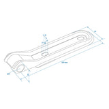 ProPlus Klepscharnier 220mm