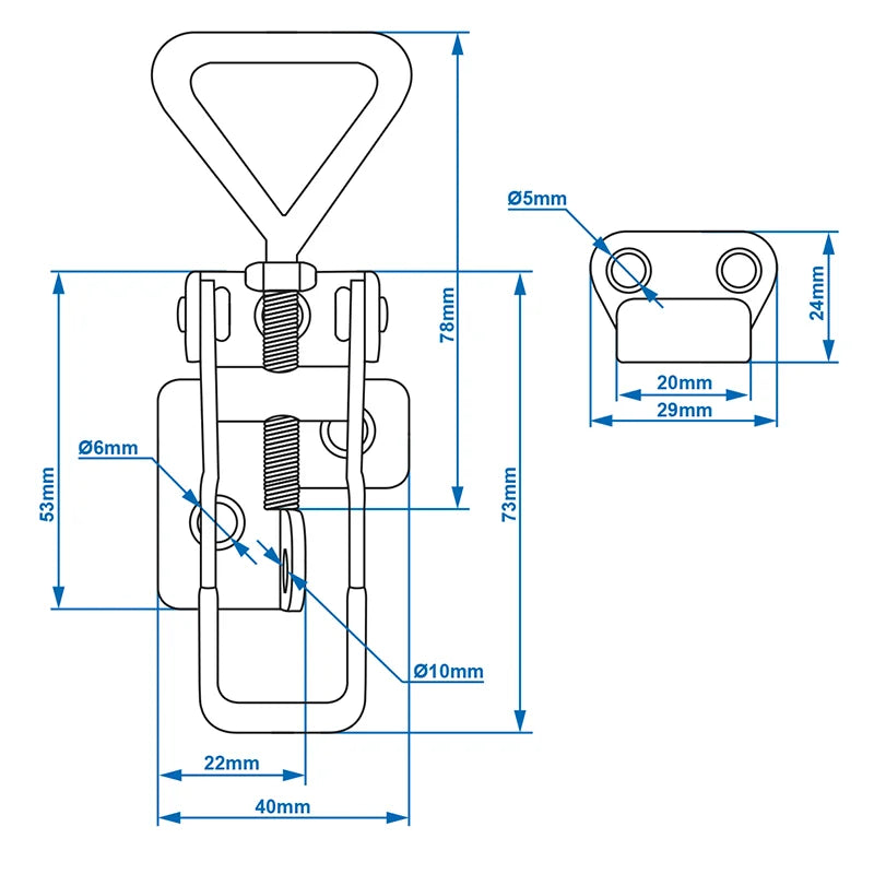 ProPlus Spansluiting verstelbaar 115-125mm incl. tegenstuk in blister