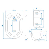 ProPlus Sjoroog ovaal 145x100mm