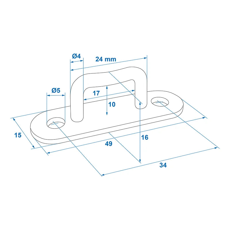 ProPlus Zeiloog rechthoekig 24mm