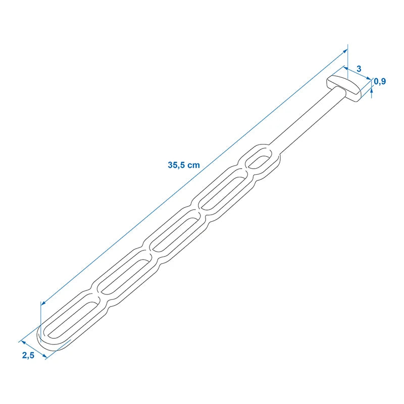 ProPlus Spanrubber 5-gaats 355 x 25 mm