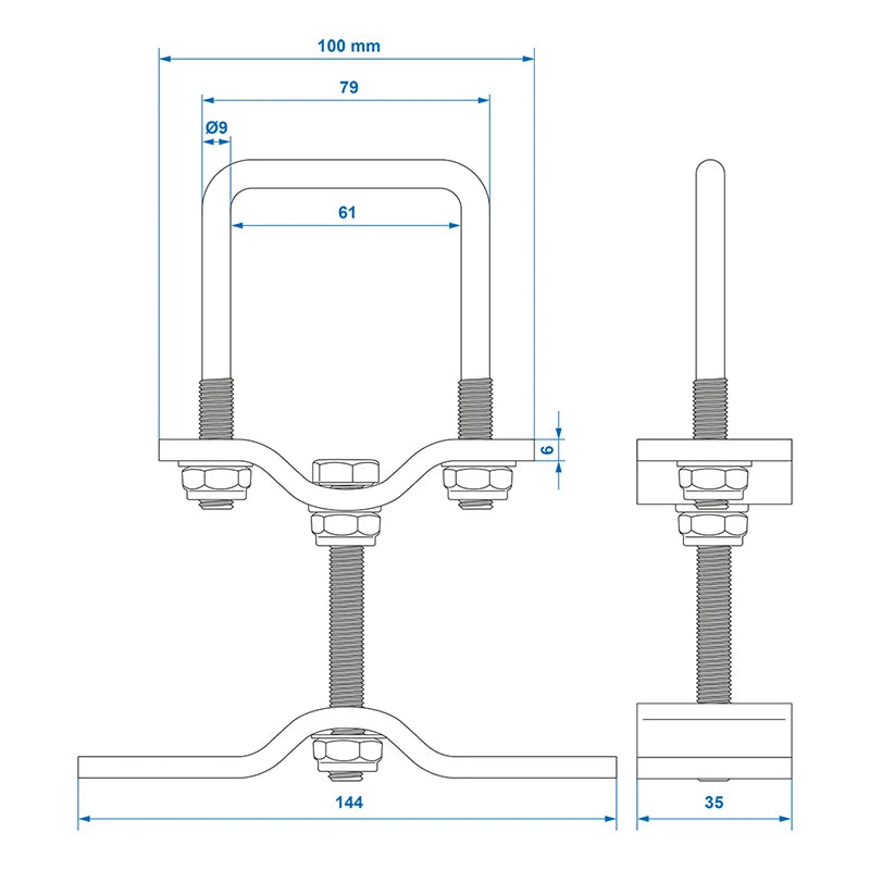 ProPlus Reservewielhouder set in blister