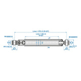 ProPlus Schokdemper geschikt voor Boge/BPW/Hahn/Peitz 1500-3000kg CC=350-580 1 stuk