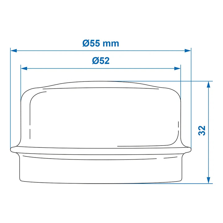 ProPlus Naafdop Ø52mmx26mm geschikt voor Knott/Hahn/Nieper