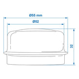 ProPlus Naafdop Ø52mmx26mm geschikt voor Knott/Hahn/Nieper in blister